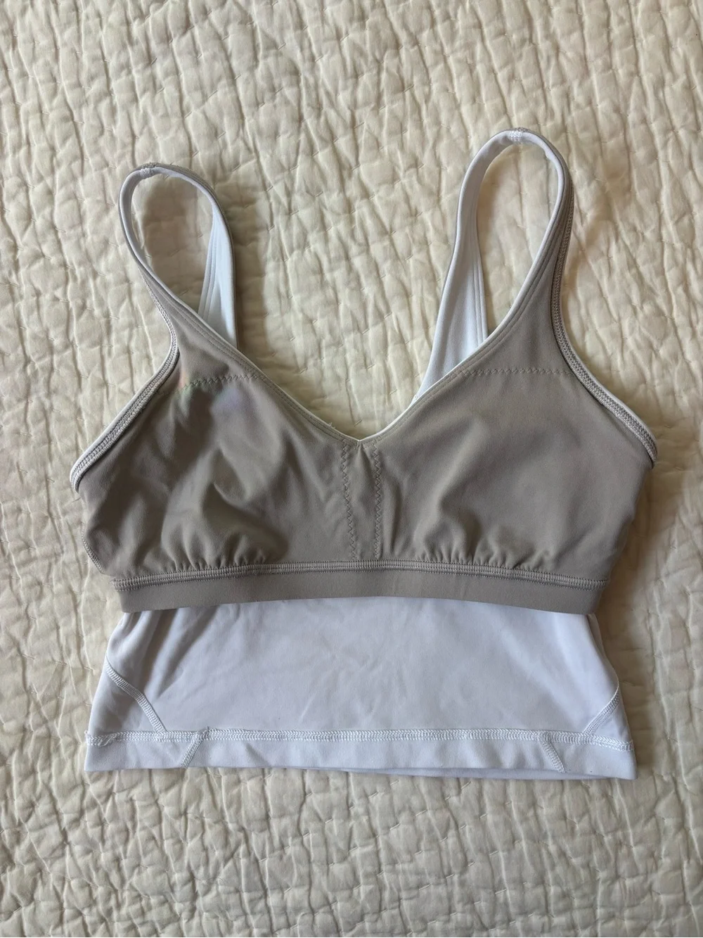 Lululemon Align Tank White V-Neck Crop